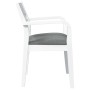 Sillas de comedor con cojines 2uds madera maciza blanco caucho de , Sillas de comedor - Ref: Foro24-4102511, Precio: 176,81 €...