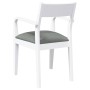 Sillas de comedor con cojines 2uds madera maciza blanco caucho de , Sillas de comedor - Ref: Foro24-4102511, Precio: 176,81 €...