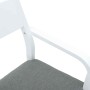 Sillas de comedor con cojines 2uds madera maciza blanco caucho de , Sillas de comedor - Ref: Foro24-4102511, Precio: 176,81 €...