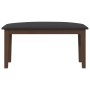 Banco 90 cm Madera Maciza Marrón Caucho de , Bancos de comedor y cocina - Ref: Foro24-4102593, Precio: 71,44 €, Descuento: %