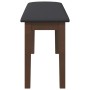 Banco 90 cm Madera Maciza Marrón Caucho de , Bancos de comedor y cocina - Ref: Foro24-4102593, Precio: 71,44 €, Descuento: %
