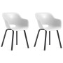Silla de jardín Keter con patas de metal "Noa" 2 uds blanco de , Sillas de jardín - Ref: Foro24-447618, Precio: 151,06 €, Des...