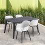 Silla de jardín Keter con patas de metal "Noa" 2 uds blanco de , Sillas de jardín - Ref: Foro24-447618, Precio: 151,06 €, Des...