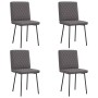 Sillas de comedor 4 unidades cuero sintético gris de , Sillas de comedor - Ref: Foro24-3315215, Precio: 171,67 €, Descuento: %