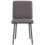 Sillas de comedor 4 unidades cuero sintético gris de , Sillas de comedor - Ref: Foro24-3315215, Precio: 171,67 €, Descuento: %