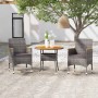 Juego comedor de jardín 3 piezas ratán sintético gris de vidaXL, Conjuntos de jardín - Ref: Foro24-3058487, Precio: 229,50 €,...