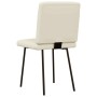 Sillas de comedor 2 unidades cuero sintético crema de , Sillas de comedor - Ref: Foro24-4101167, Precio: 88,00 €, Descuento: %