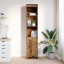 Aparador de madera vieja 37,5x35x180 cm Madera de ingeniería de , Aparadores - Ref: Foro24-861677, Precio: 85,34 €, Descuento: %