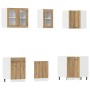 Set de muebles cocina 11 pzas madera ingeniería roble artesanal de , Armarios de cocina - Ref: Foro24-3328576, Precio: 662,55...