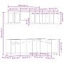 Set de muebles cocina 11 pzas madera ingeniería roble artesanal de , Armarios de cocina - Ref: Foro24-3328576, Precio: 662,55...