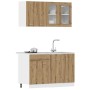 Set de muebles cocina 4 pzas madera ingeniería roble artesanal de , Armarios de cocina - Ref: Foro24-3328574, Precio: 272,61 ...