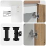 Set de muebles cocina 4 pzas madera ingeniería roble artesanal de , Armarios de cocina - Ref: Foro24-3328574, Precio: 272,61 ...