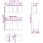Set de muebles cocina 4 pzas madera ingeniería roble artesanal de , Armarios de cocina - Ref: Foro24-3328574, Precio: 272,61 ...