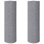 Felpa antideslizante para pintores 2 uds 5055 cm 220 g/m² gris de , Láminas y franjas protectoras para suelos - Ref: Foro24-3...