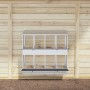 Nido para gallinas con 8 compartimentos plateado galvanizado de , Jaulas y habitáculos para animales pequeños - Ref: Foro24-8...