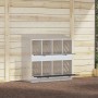 Nido para gallinas con 8 compartimentos plateado galvanizado de , Jaulas y habitáculos para animales pequeños - Ref: Foro24-8...