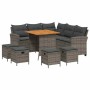 Juego de sofás de jardín en forma de L con cojines 6 pzas gris de , Conjuntos de jardín - Ref: Foro24-3213541, Precio: 577,63...