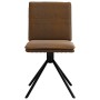 Sillas de comedor 6 unidades piel de ante artificial marrón de , Sillas de comedor - Ref: Foro24-3315648, Precio: 336,60 €, D...
