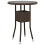 Juego de comedor de jardín 3 piezas ratán sintético marrón de vidaXL, Conjuntos de jardín - Ref: Foro24-3058461, Precio: 181,...