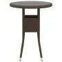 Juego de comedor de jardín 3 piezas ratán sintético marrón de vidaXL, Conjuntos de jardín - Ref: Foro24-3058461, Precio: 181,...