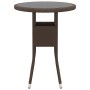 Juego de comedor de jardín 3 piezas ratán sintético marrón de vidaXL, Conjuntos de jardín - Ref: Foro24-3058461, Precio: 182,...