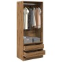 Armario de madera de ingeniería roble artesanal 80x50x200 cm de , Armarios roperos - Ref: Foro24-3307755, Precio: 145,55 €, D...