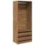 Armario de madera de ingeniería roble artesanal 80x50x200 cm de , Armarios roperos - Ref: Foro24-3307755, Precio: 145,55 €, D...