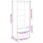 Armario de madera de ingeniería roble artesanal 80x50x200 cm de , Armarios roperos - Ref: Foro24-3307755, Precio: 145,55 €, D...