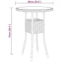 Juego de comedor de jardín 3 piezas ratán sintético marrón de vidaXL, Conjuntos de jardín - Ref: Foro24-3058461, Precio: 181,...