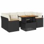 Set sofás jardín y cojines 6 pzas ratán sintético acacia negro de , Conjuntos de jardín - Ref: Foro24-3327451, Precio: 483,04...