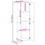 Armario archivador madera ingeniería roble marrón 60x32x153 cm de , Armarios archivadores - Ref: Foro24-3276650, Precio: 97,2...
