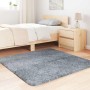 Alfombra de pelo largo NAVARRA gris plateado 120x120 cm de , Alfombras - Ref: Foro24-4102868, Precio: 26,64 €, Descuento: %