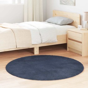Alfombra de pelo largo NAVARRA azul marino 120x120 cm poliéster de , Alfombras - Ref: Foro24-4102907, Precio: 25,16 €, Descue...