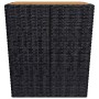 Mesa y sillas jardín 3 pzas ratán sintético madera acacia negro de vidaXL, Conjuntos de jardín - Ref: Foro24-3058362, Precio:...