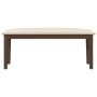 Banco 110 cm madera maciza marrón caucho de , Bancos de comedor y cocina - Ref: Foro24-4102601, Precio: 83,84 €, Descuento: %