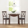 Sillas de comedor con cojines 2 uds madera maciza marrón caucho de , Sillas de comedor - Ref: Foro24-4102402, Precio: 115,94 ...