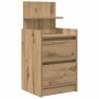 Mesillas de noche con 2 cajones 2 uds roble 38x34x80 cm de , Mesitas de noche - Ref: Foro24-861372, Precio: 97,80 €, Descuent...