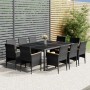 Juego de comedor de jardín 11 piezas ratán sintético gris de vidaXL, Conjuntos de jardín - Ref: Foro24-3058569, Precio: 875,4...