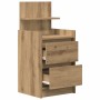 Mesillas de noche con 2 cajones 2 uds roble 38x34x80 cm de , Mesitas de noche - Ref: Foro24-861372, Precio: 97,80 €, Descuent...