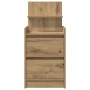 Mesillas de noche con 2 cajones 2 uds roble 38x34x80 cm de , Mesitas de noche - Ref: Foro24-861372, Precio: 97,80 €, Descuent...