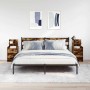 Mesillas de noche con 2 cajones 2 uds roble ahumado 38x34x80 cm de , Mesitas de noche - Ref: Foro24-861364, Precio: 95,53 €, ...