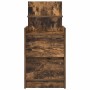 Mesillas de noche con 2 cajones 2 uds roble ahumado 38x34x80 cm de , Mesitas de noche - Ref: Foro24-861364, Precio: 95,53 €, ...