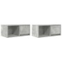 Muebles de TV 2uds madera ingeniería gris hormigón 60x31x25,5cm de , Muebles TV - Ref: Foro24-861443, Precio: 63,97 €, Descue...