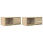 Muebles de TV 2 uds madera ingeniería roble Sonoma 60x31x25,5cm de , Muebles TV - Ref: Foro24-861441, Precio: 63,97 €, Descue...