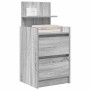 Mesillas de noche con 2 cajones 2 uds gris Sonoma 38x34x80 cm de , Mesitas de noche - Ref: Foro24-861366, Precio: 98,87 €, De...