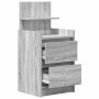 Mesillas de noche con 2 cajones 2 uds gris Sonoma 38x34x80 cm de , Mesitas de noche - Ref: Foro24-861366, Precio: 98,87 €, De...