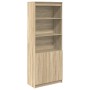 Aparador alto madera de ingeniería roble Sonoma 70x35x180 cm de , Aparadores - Ref: Foro24-3328473, Precio: 123,31 €, Descuen...