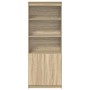 Aparador alto madera de ingeniería roble Sonoma 70x35x180 cm de , Aparadores - Ref: Foro24-3328473, Precio: 123,31 €, Descuen...