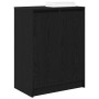 Zapatero de madera de roble negro 57x34x76 cm de , Zapateros y organizadores de calzado - Ref: Foro24-861869, Precio: 82,84 €...