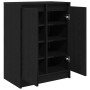 Zapatero de madera de roble negro 57x34x76 cm de , Zapateros y organizadores de calzado - Ref: Foro24-861869, Precio: 82,84 €...